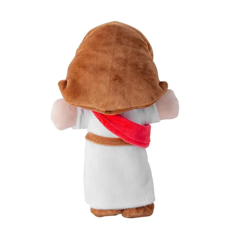 25cm/50cm Cartoon Jesus Pillow Stuffed Toy Bedside Sofa Cushion Christmas Gift Soft Plush Doll with Bible Pillow for Children