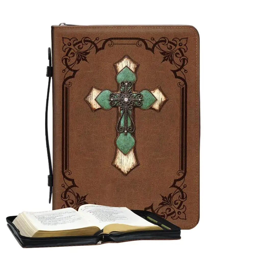 Bible Case Unique Pattern Bible Cover With Handle Bible Book Cover For Scripture Study Bible Protector Bible Tote Bag For Women