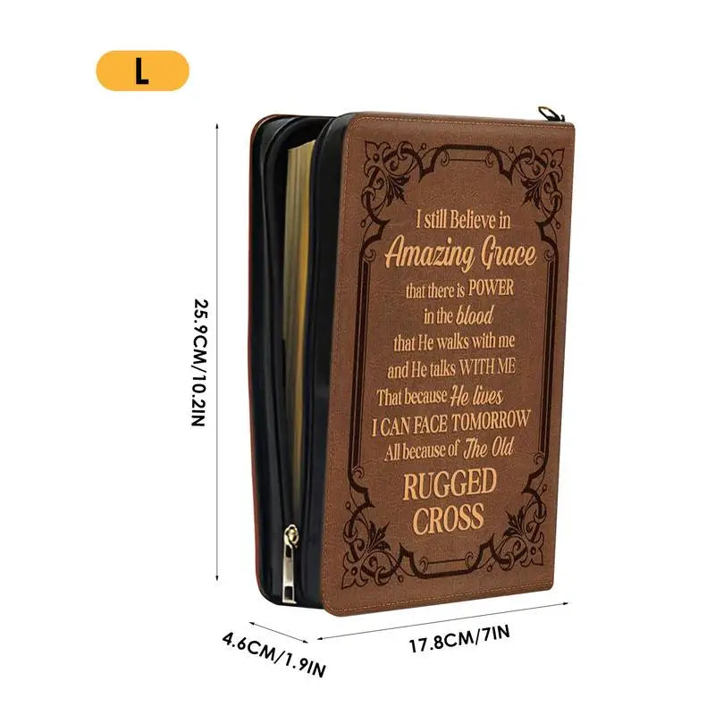 Bible Case Unique Pattern Bible Cover With Handle Bible Book Cover For Scripture Study Bible Protector Bible Tote Bag For Women