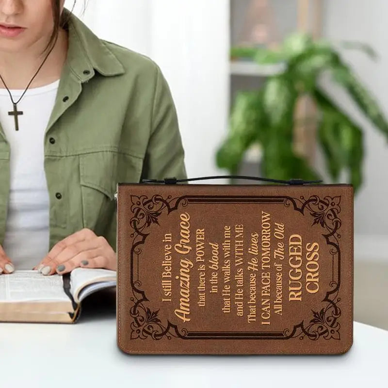 Bible Case Unique Pattern Bible Cover With Handle Bible Book Cover For Scripture Study Bible Protector Bible Tote Bag For Women