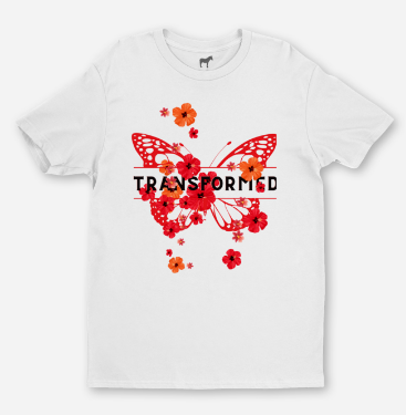 Red Butterfly Transformed | Short Sleeve | Tshirt